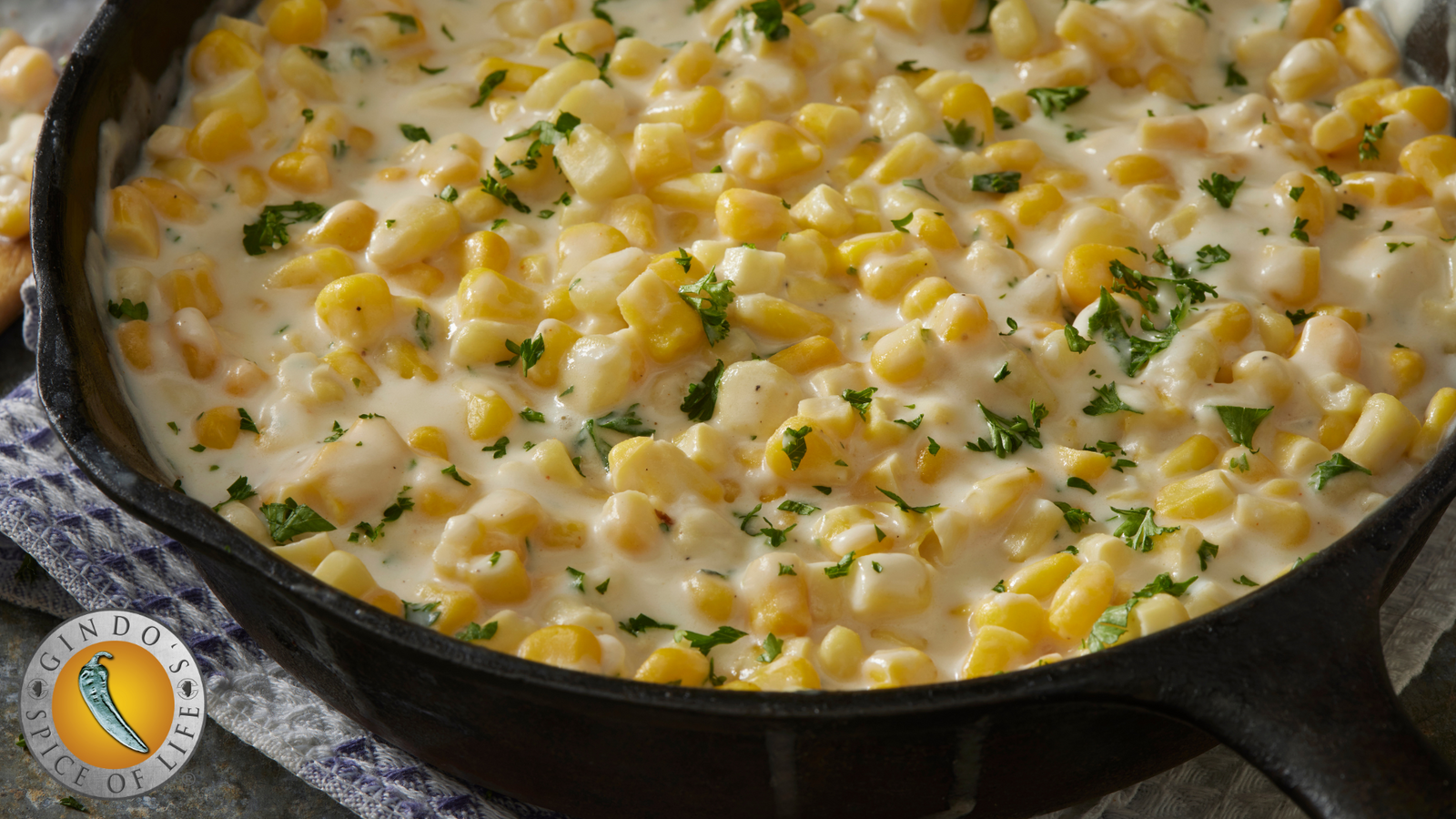 Gindo's Creamed Corn with Honey Habanero sauce