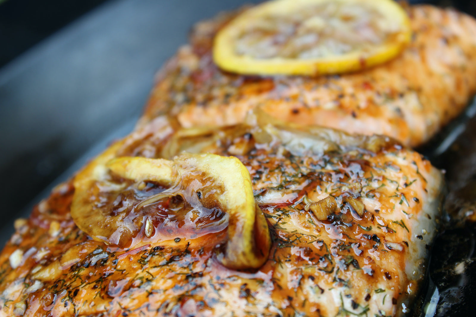 Honey Habanero Glazed Salmon