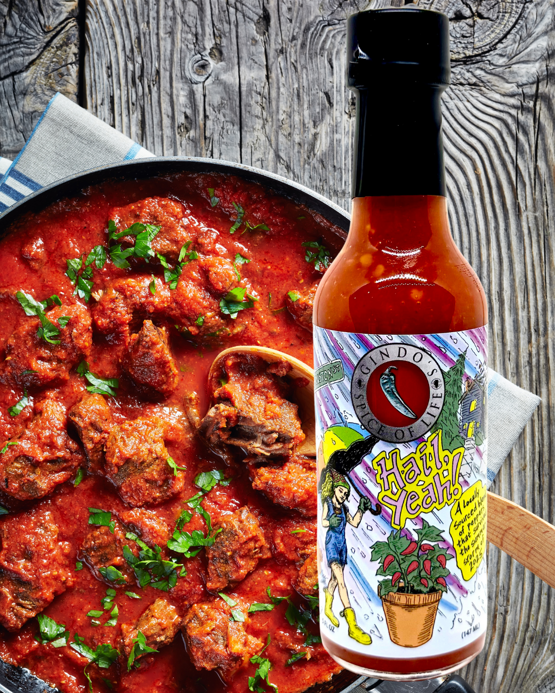 Hail Yeah! Extra Spicy Hot Sauce | Gindo's X Houston Street Collab - Gindos