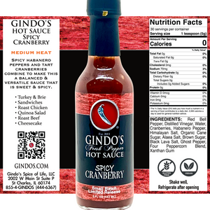 Spicy Cranberry Hot Sauce | Medium Heat