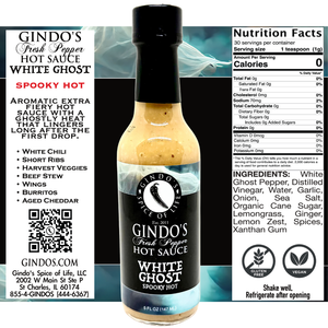 White Ghost Pepper Hot Sauce | Extra Spicy