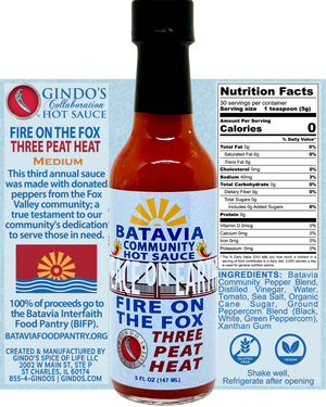 Fire on the Fox: Three Peat Heat – Batavia Community Hot Sauce 2025 Edition