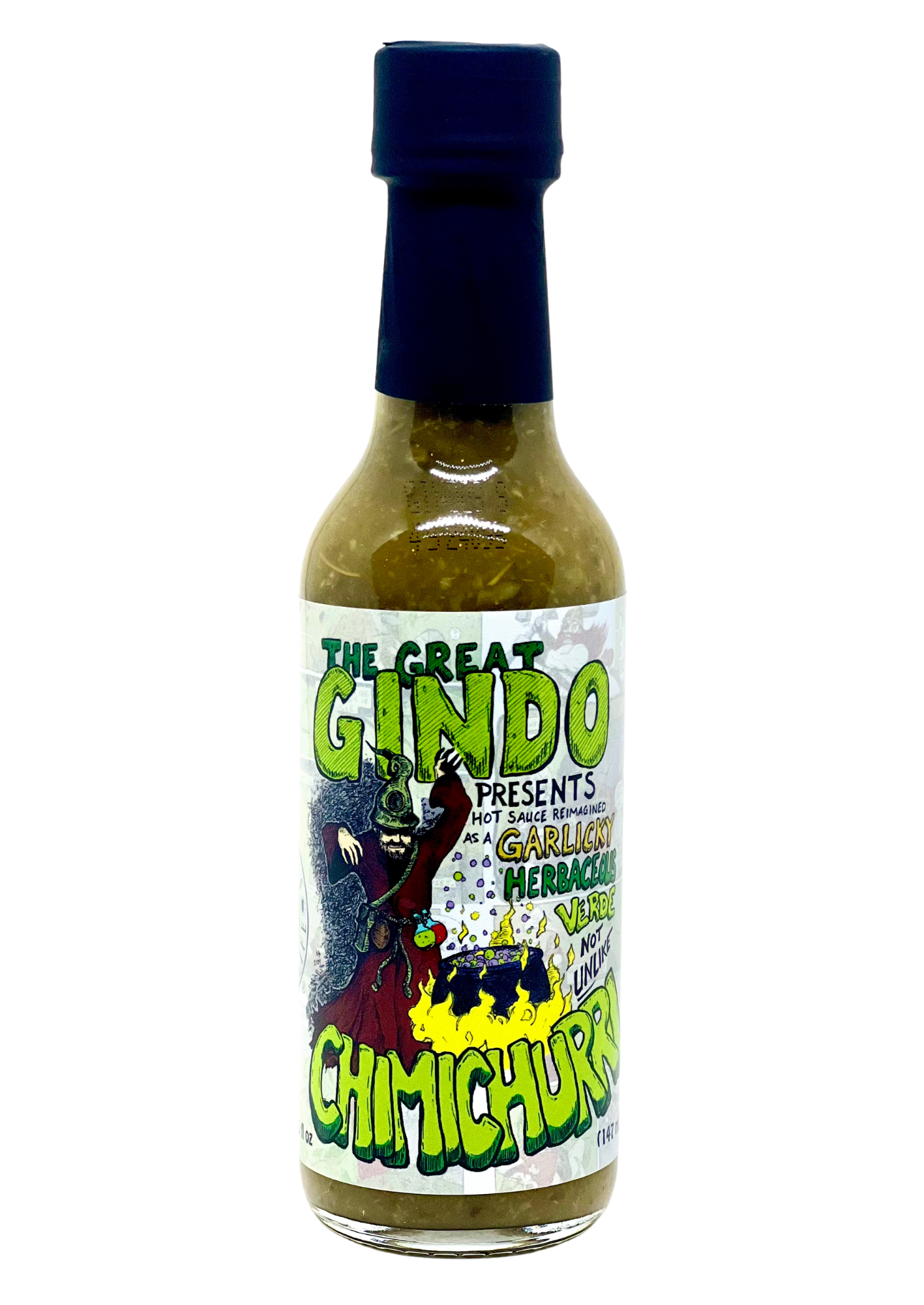 The GREAT GINDO Savory Chimichurri Medium Hot Sauce