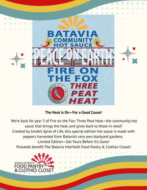 Fire on the Fox: Three Peat Heat – Batavia Community Hot Sauce 2025 Edition