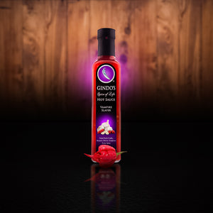 Gindo's Vampire Slayer Hot Sauce | Garlic, Reaper & Ghost Pepper Fiery Hot Sauce