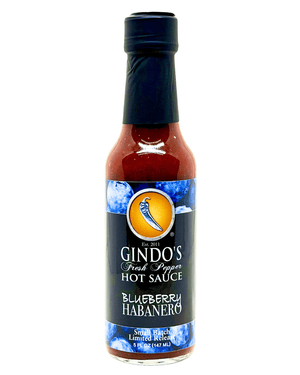 Gindos Blueberry Habanero Hot Sauce on White