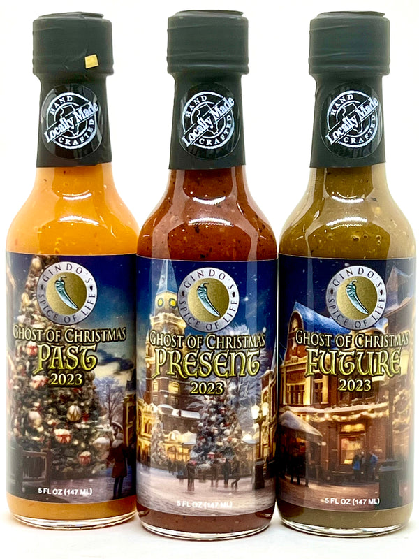 2023 Ghost of Christmas Best Holiday Gift Gindo's Hot Sauce Gindos