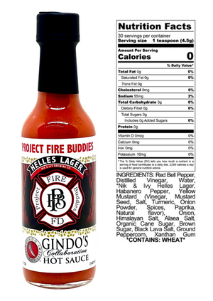 Project Fire Buddies Nik & Ivy Helles Lager Collaboration Hot Sauce