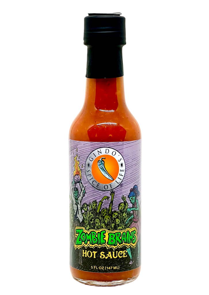 Spice on the Brains” Zombie Brains Extra Spicy Hot Sauce | Fiery