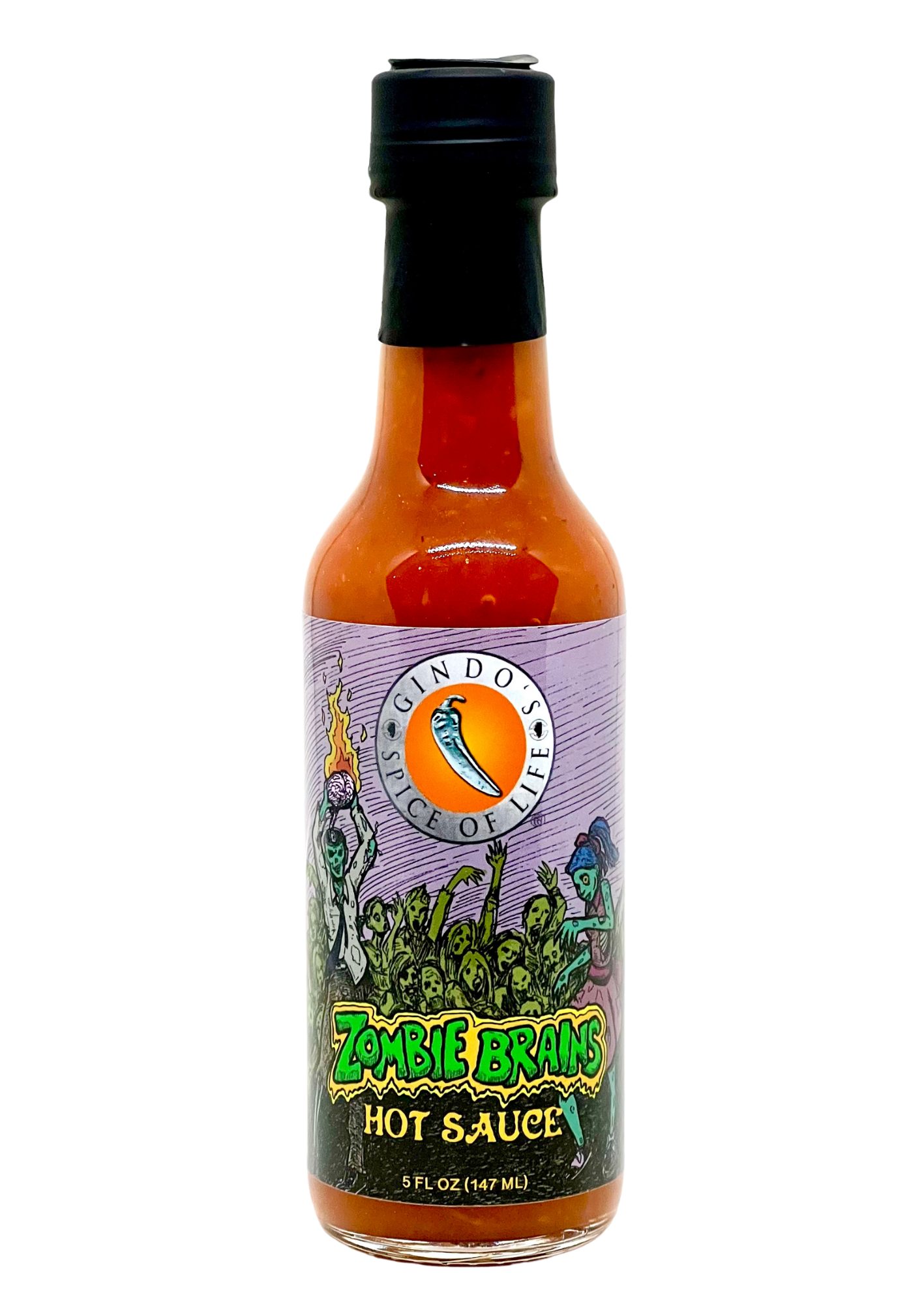 "Spice on the Brains" Zombie Brains Hot Sauce | Extra Spicy
