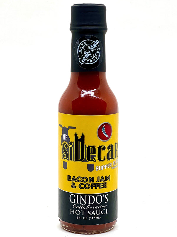 Bacon Jam & Coffee Gindo's Collaboration Hot Sauce Sidecar Gindos