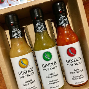 World's First Fish Pepper Hot Sauce Series by Gindo's Spice of Life