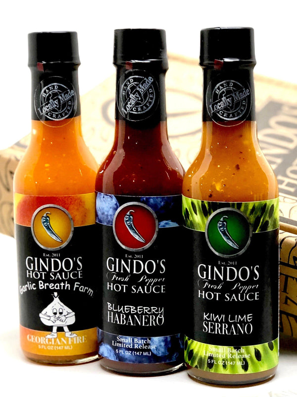 Fruit Box Hot Sauce Gift Box Gindo's Limited Release Gindos