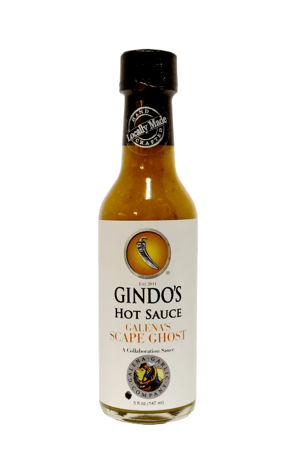 Galena's Scape Ghost Hot Sauce Garlic + Ghost Pepper Gindo's Gindos