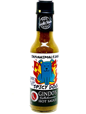 SAYv Animal Organization Gindo's Collaboration Spicy Dog Hot Sauce