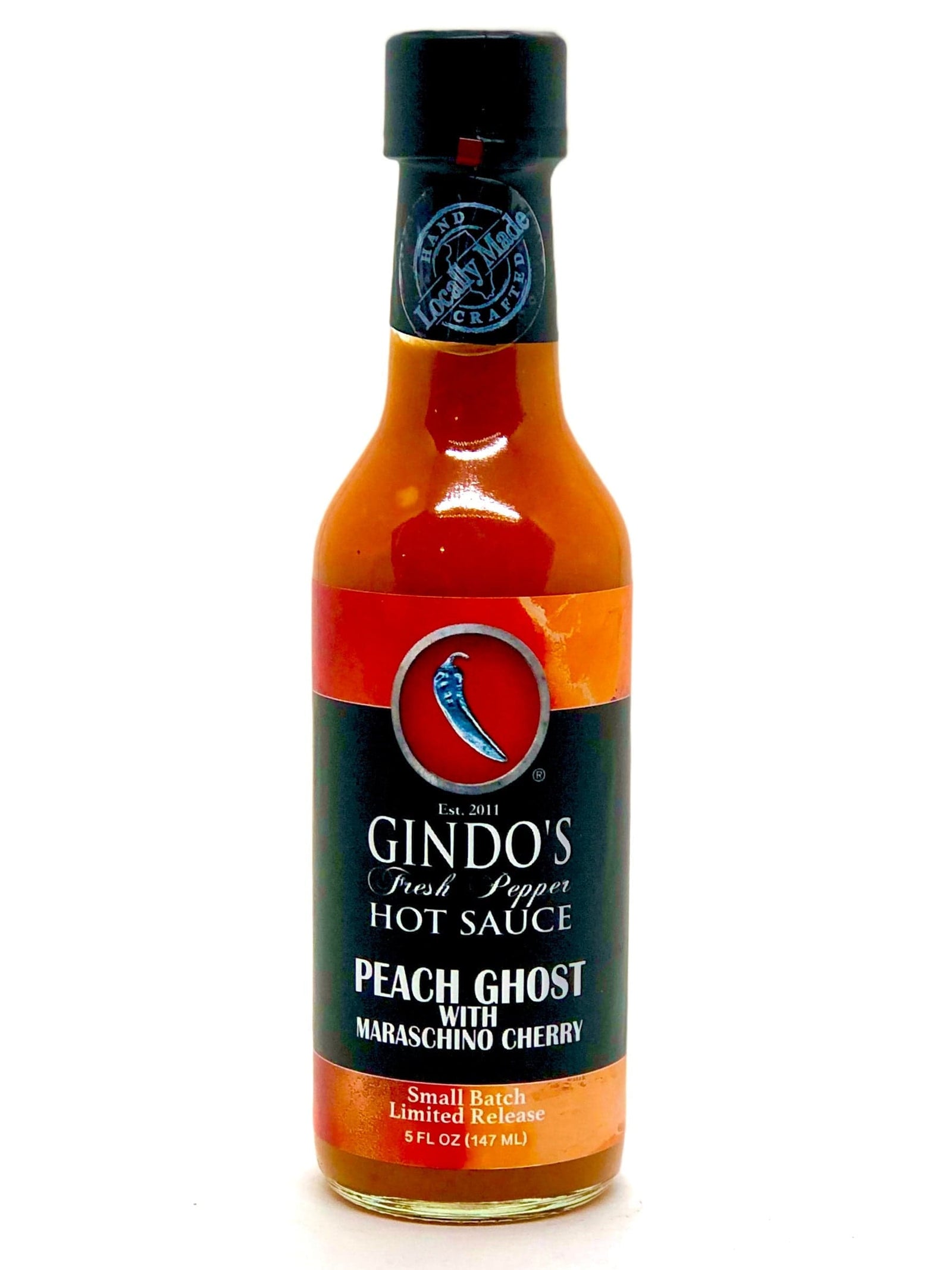 Peach Ghost with Maraschino Cherry