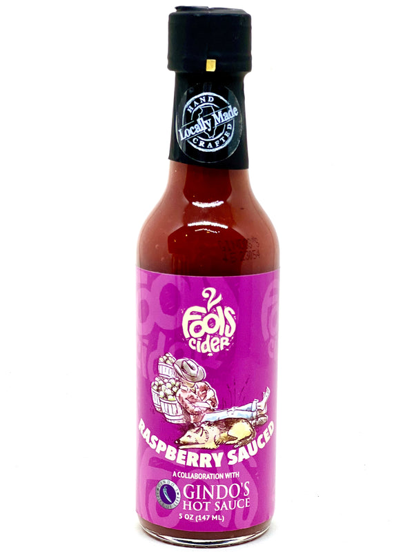 2 Fools Cider Raspberry Sauced Hot Sauce Gindos