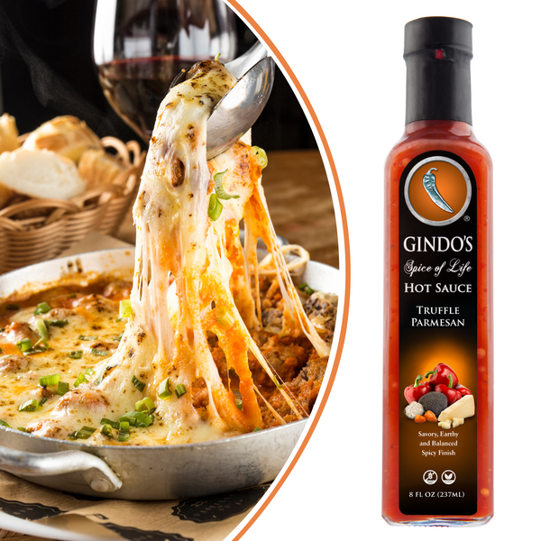 Truffle Parmesan Hot Sauce | Savory + Earthy Hot Sauce | Gindo's