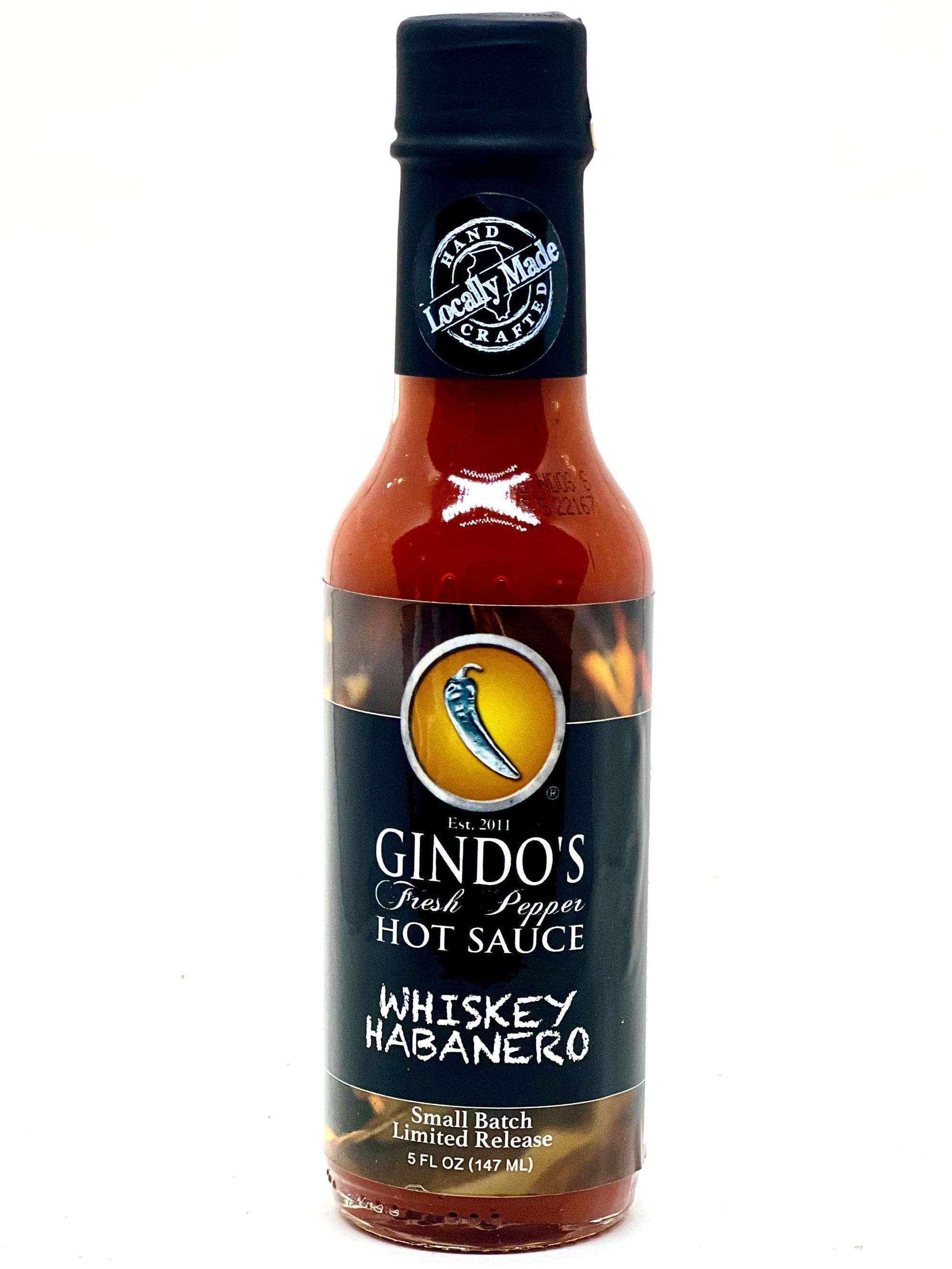 Gindo's Whiskey Habanero Hot Sauce